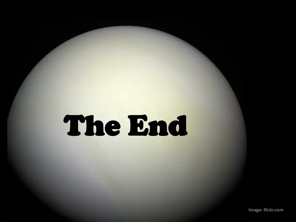 the end the end