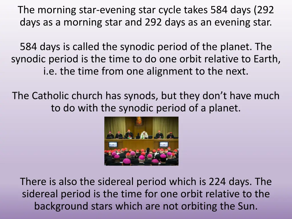 the morning star evening star cycle takes