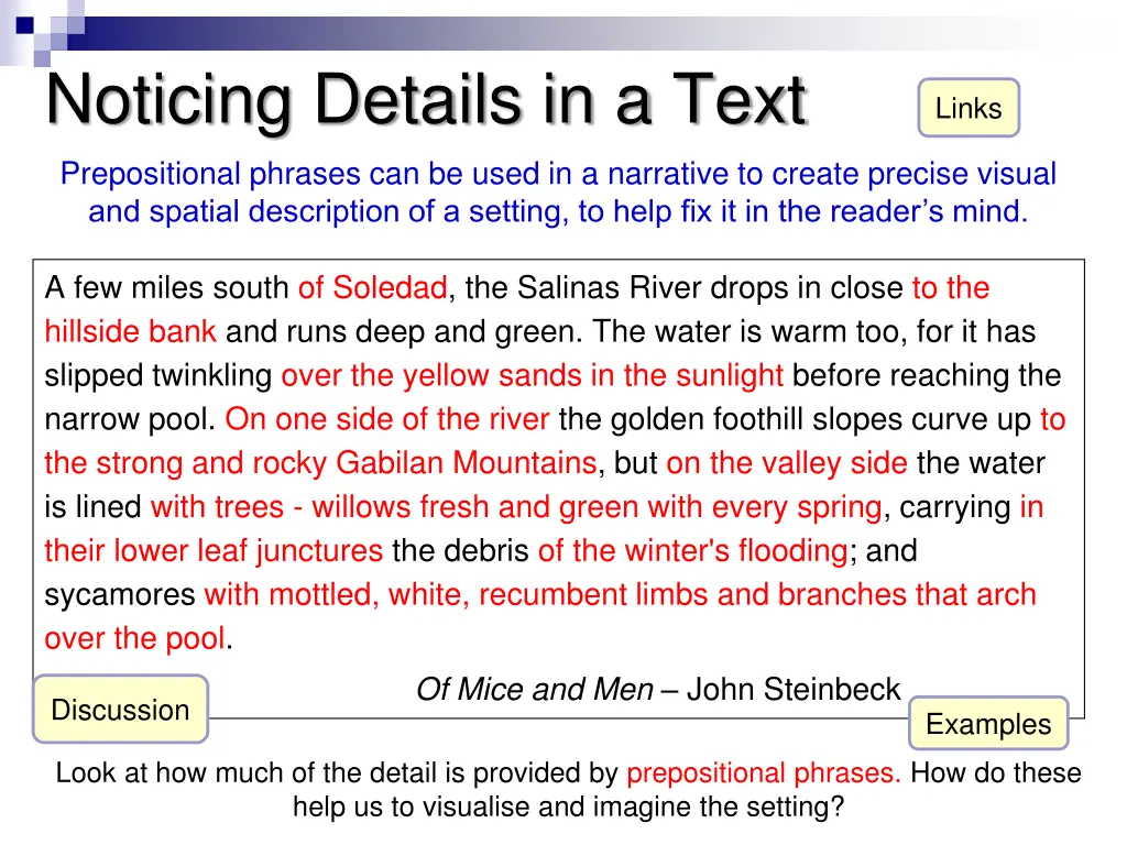 noticing details in a text 2