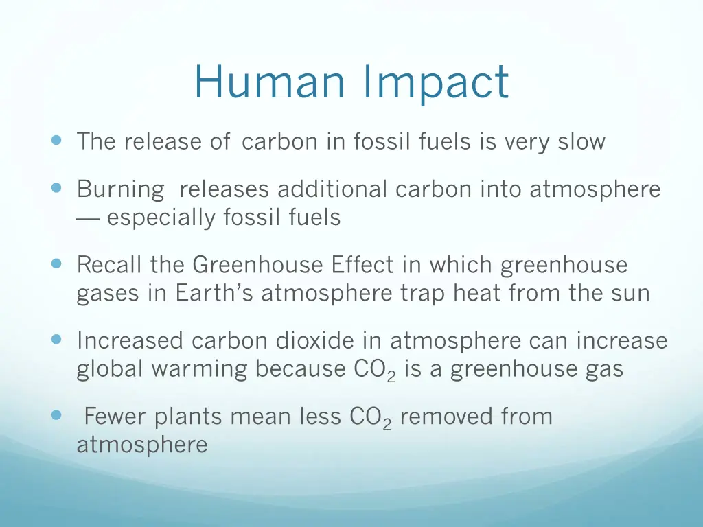 human impact