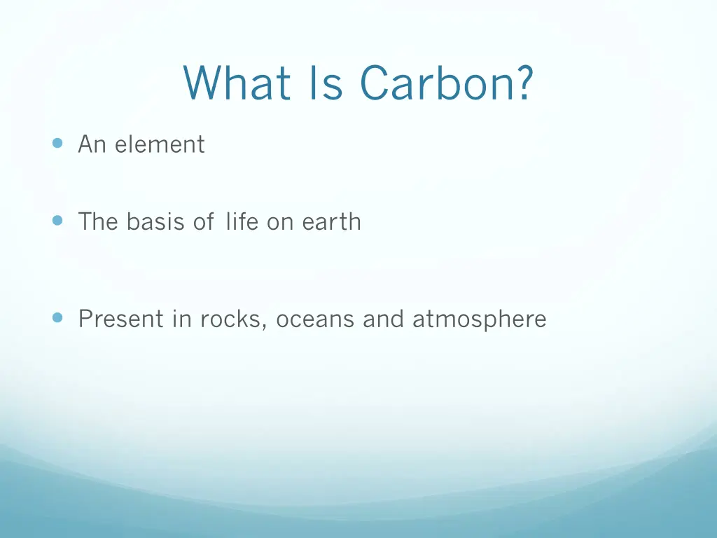 what is carbon