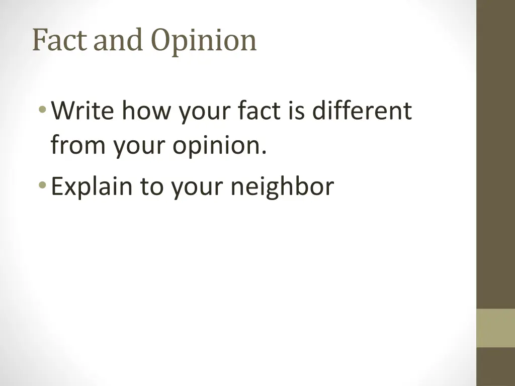 fact and opinion 1