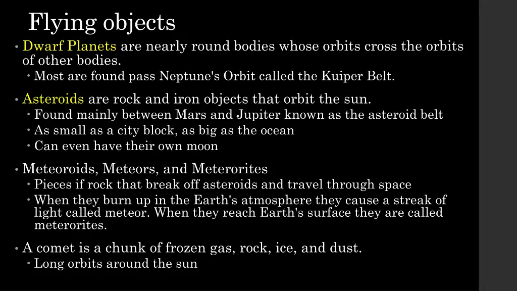 flying objects dwarf planets are nearly round