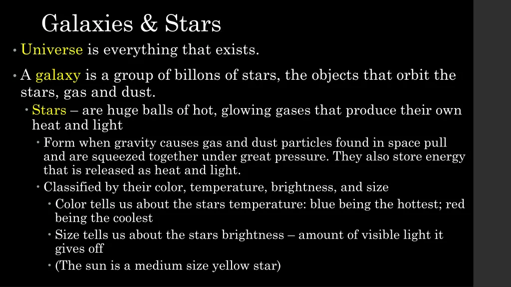 galaxies stars universe is everything that exists