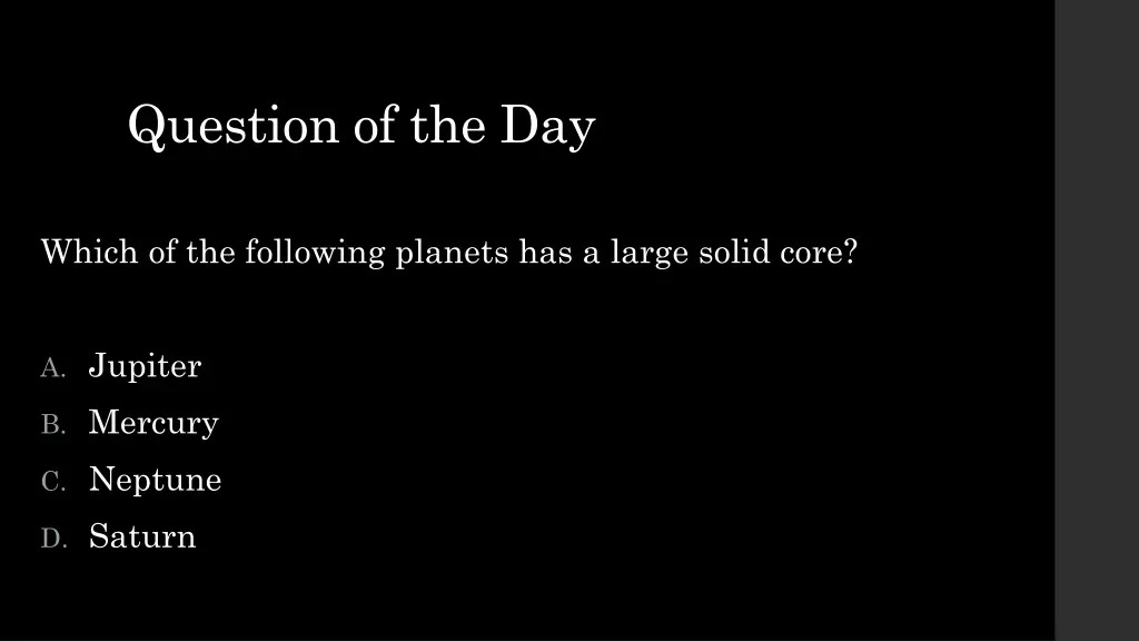 question of the day 4