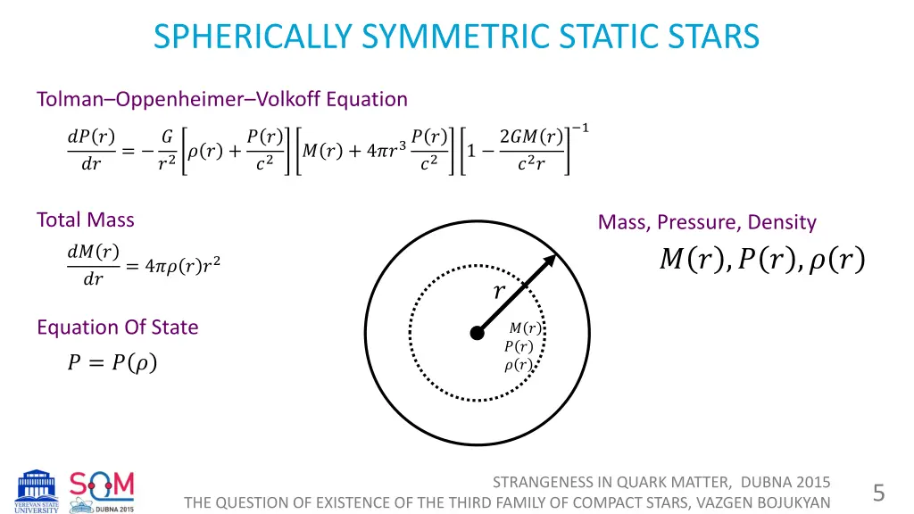spherically symmetric static stars 2