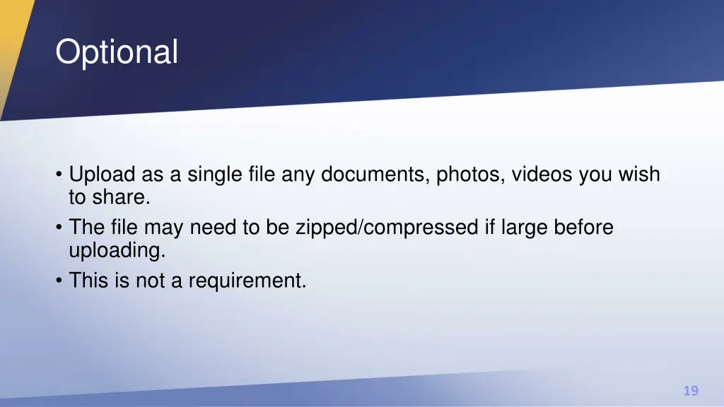 optional