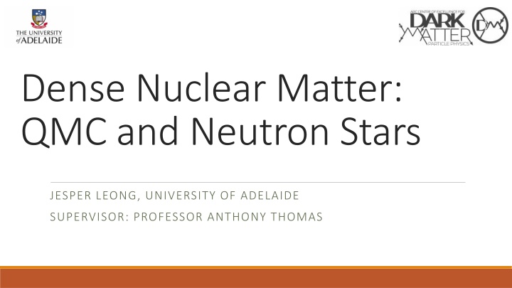 dense nuclear matter qmc and neutron stars