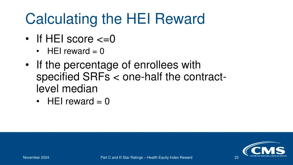 calculating the hei reward if hei score