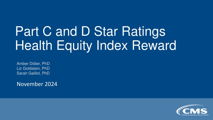 part c and d star ratings health equity index