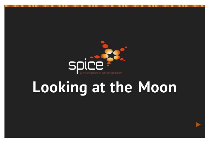 looking at the moon