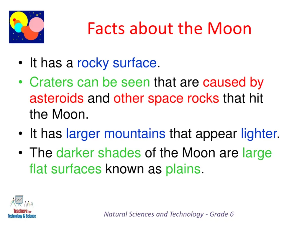 facts about the moon