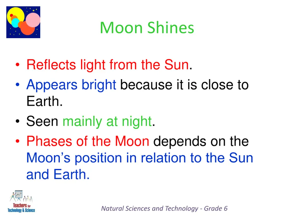 moon shines
