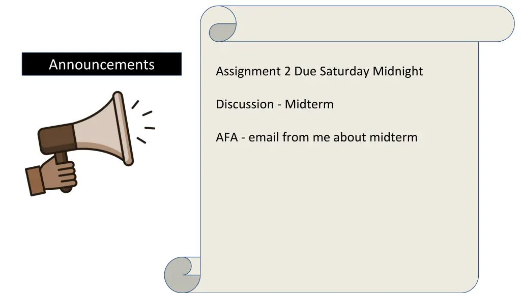 announcements