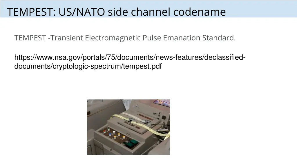 tempest us nato side channel codename 1
