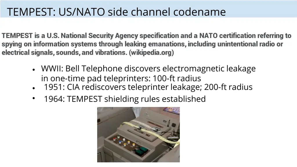 tempest us nato side channel codename