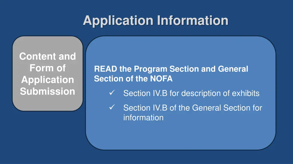 application information 1