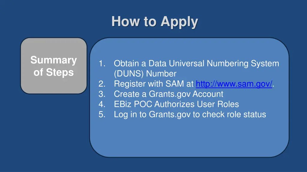 how to apply 1