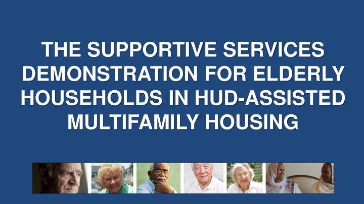 the supportive services demonstration for elderly