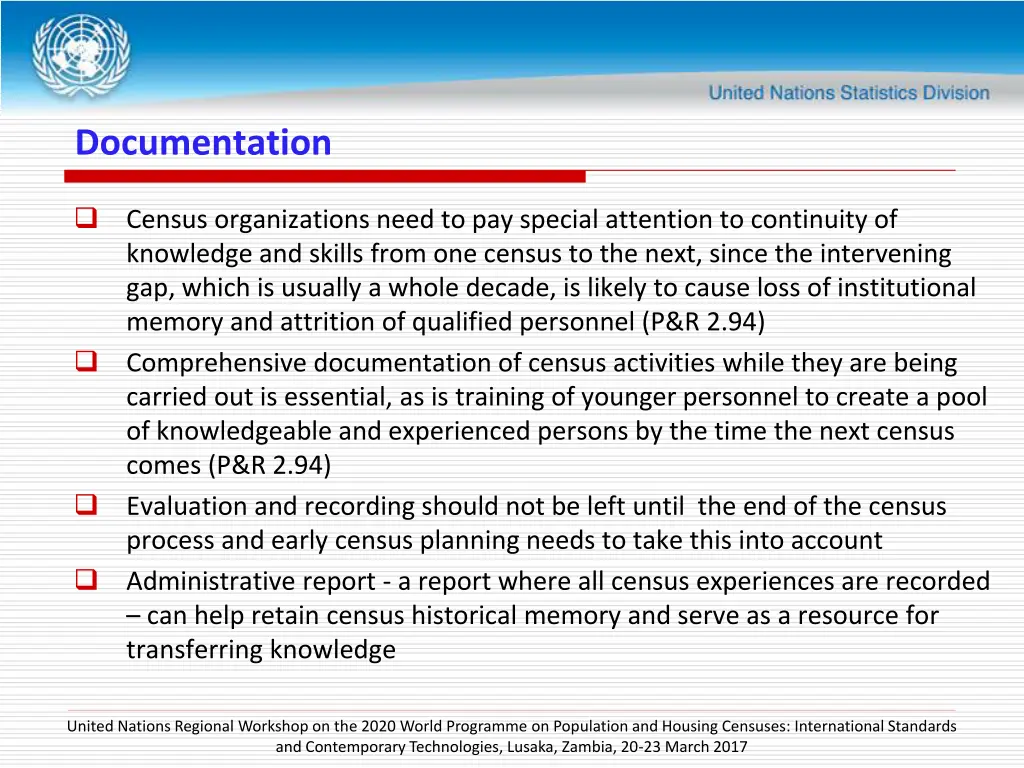 documentation