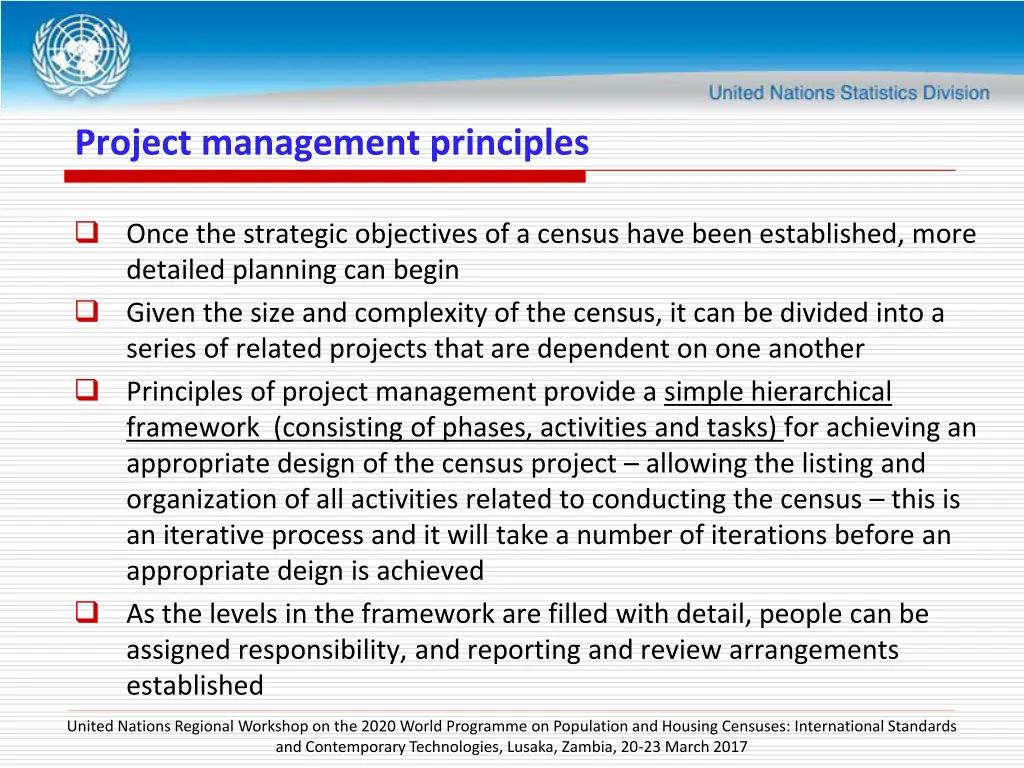project management principles