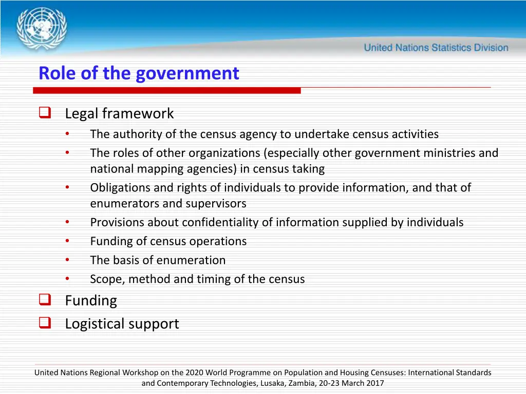 role of the government