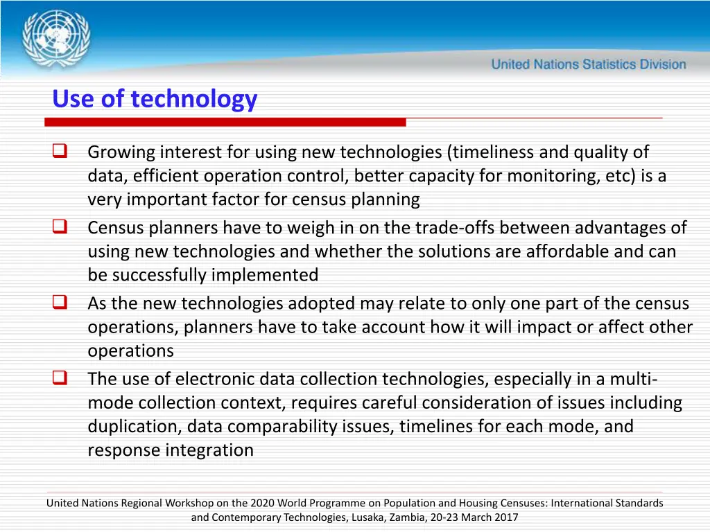 use of technology