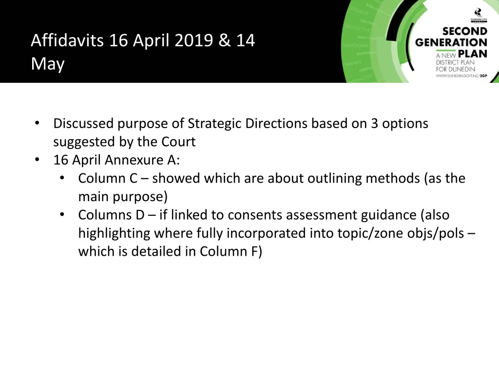 affidavits 16 april 2019 14 may