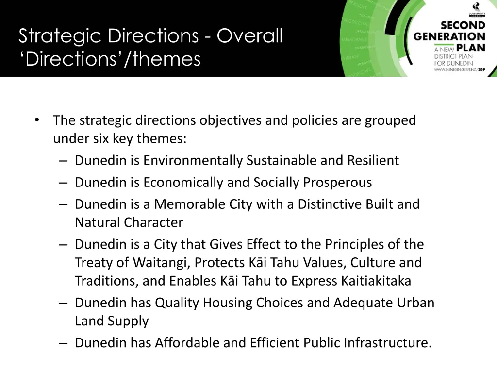 strategic directions overall directions themes