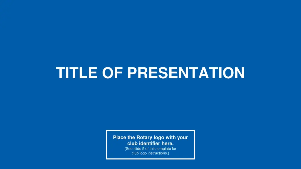 title of presentation 1