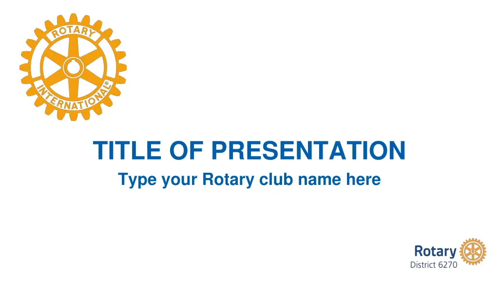 title of presentation