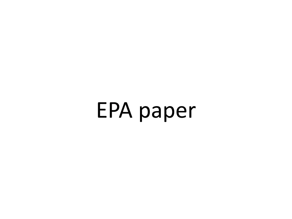 epa paper