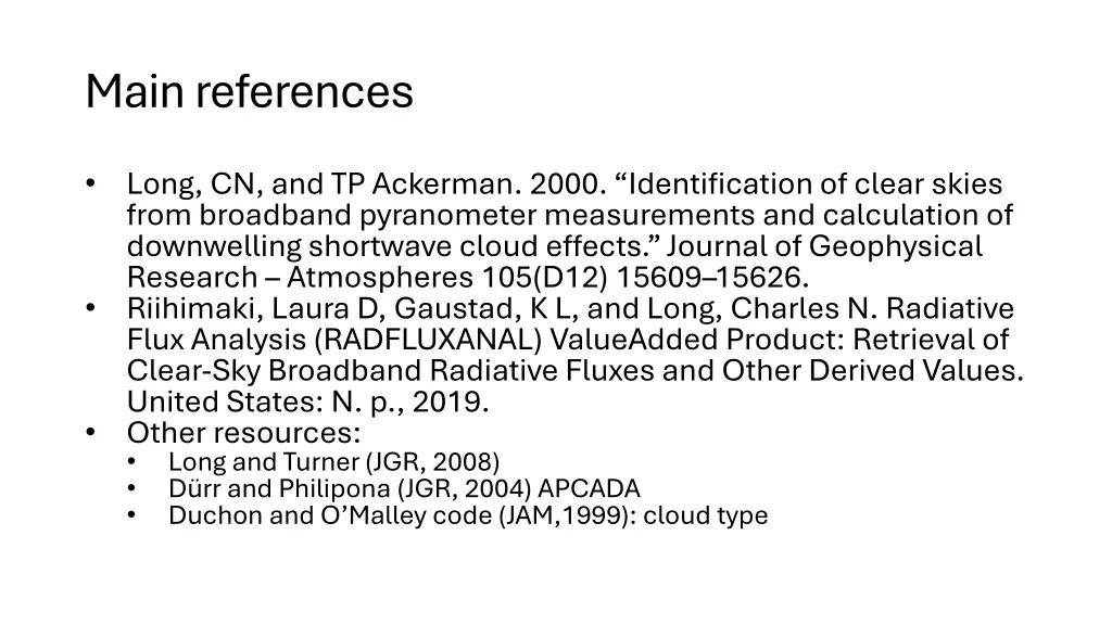 mainreferences