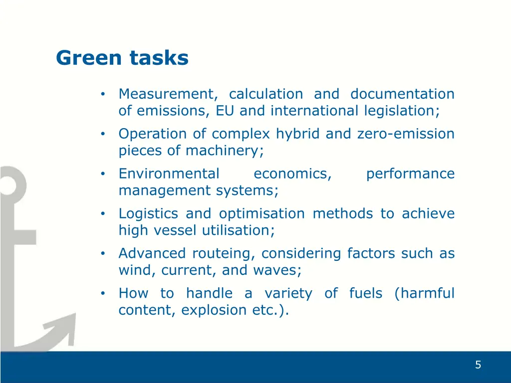 green tasks