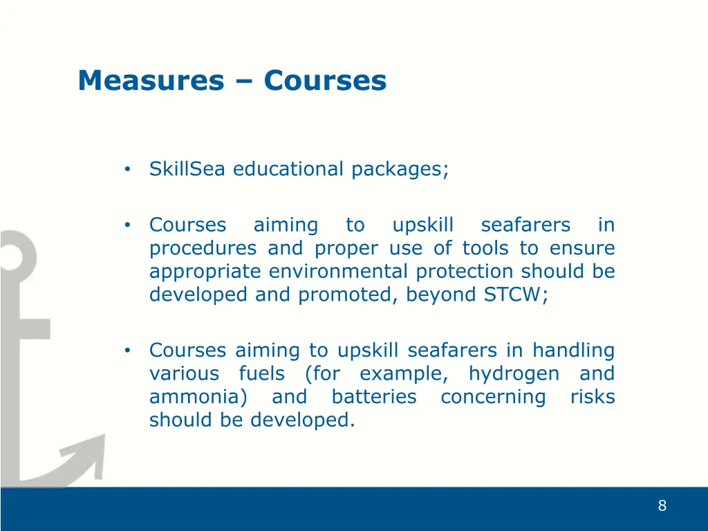 measures courses