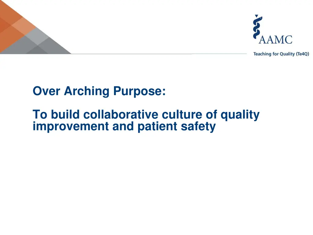 over arching purpose