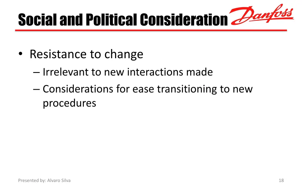 social and political consideration