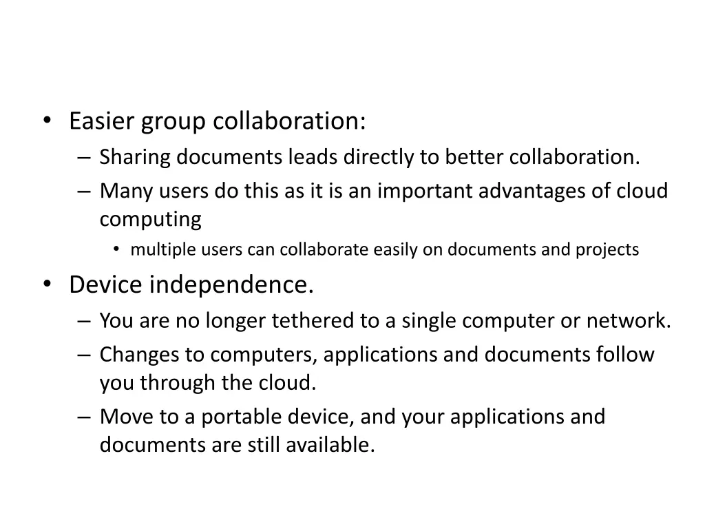 advantages of cloud computing 3