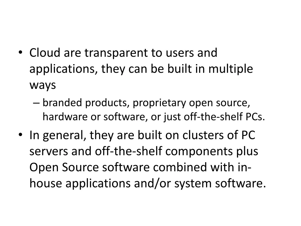 basic cloud characteristics