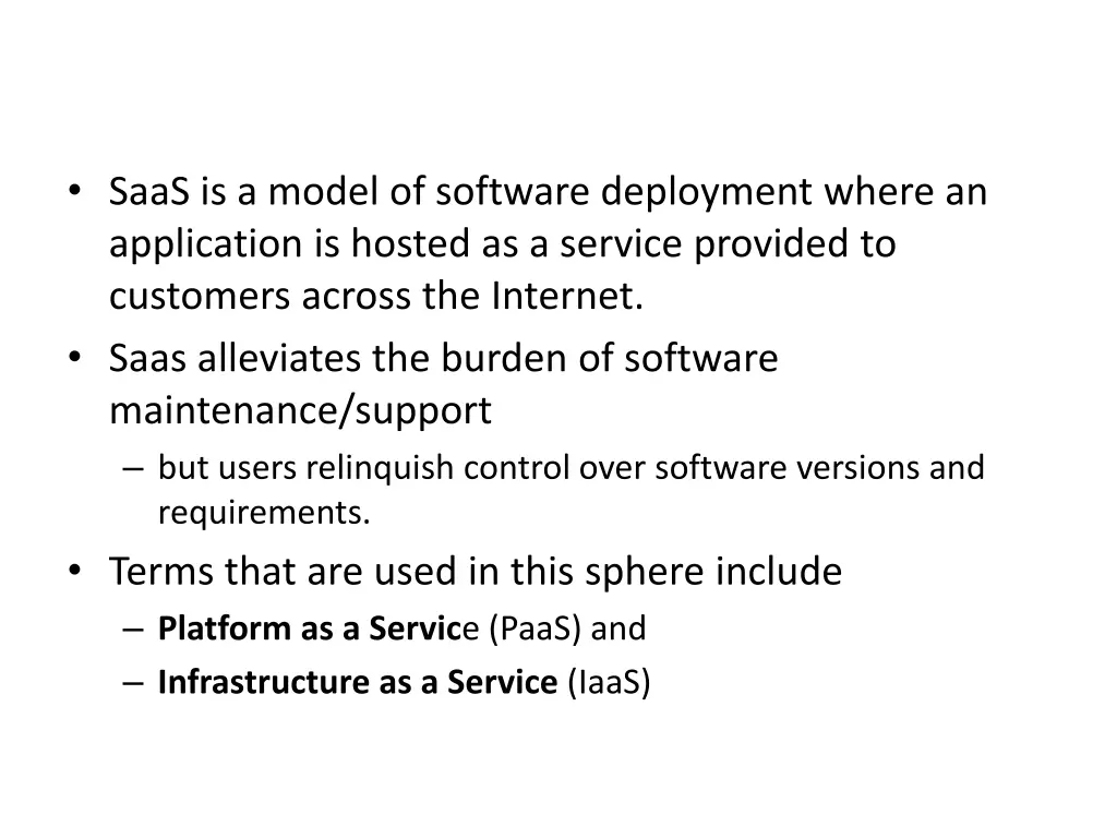 software as a service saas