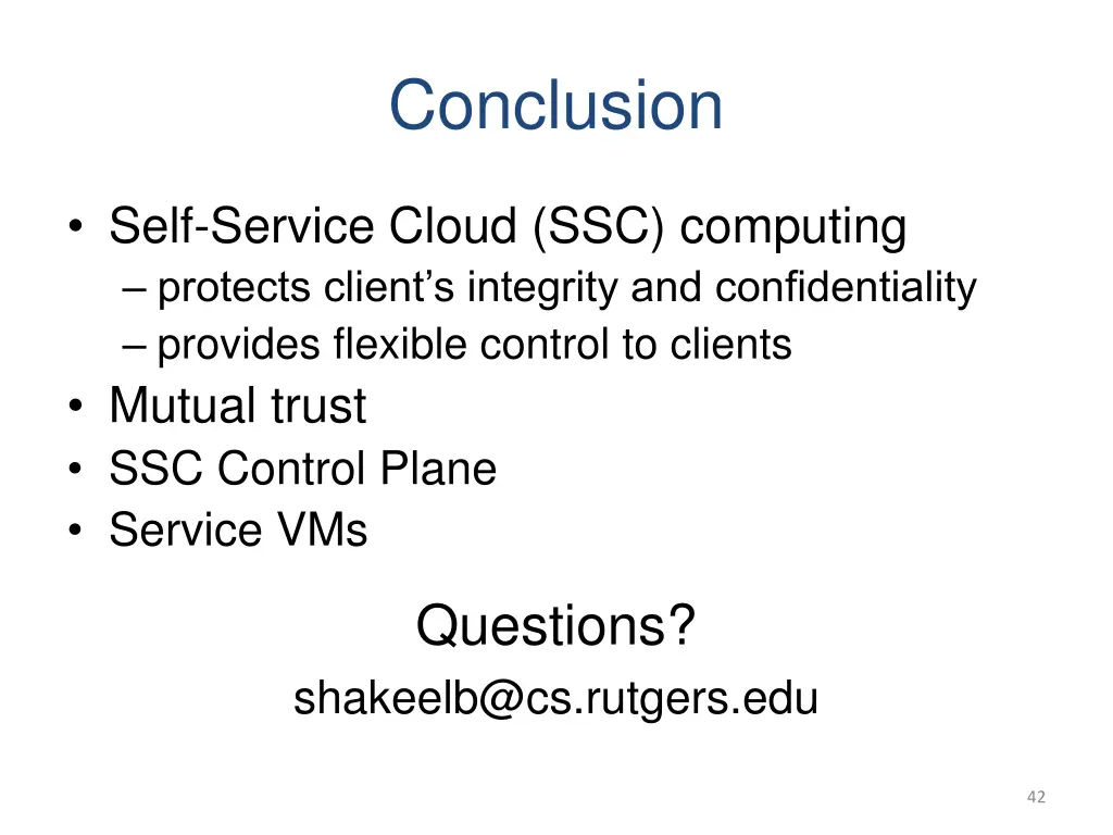conclusion