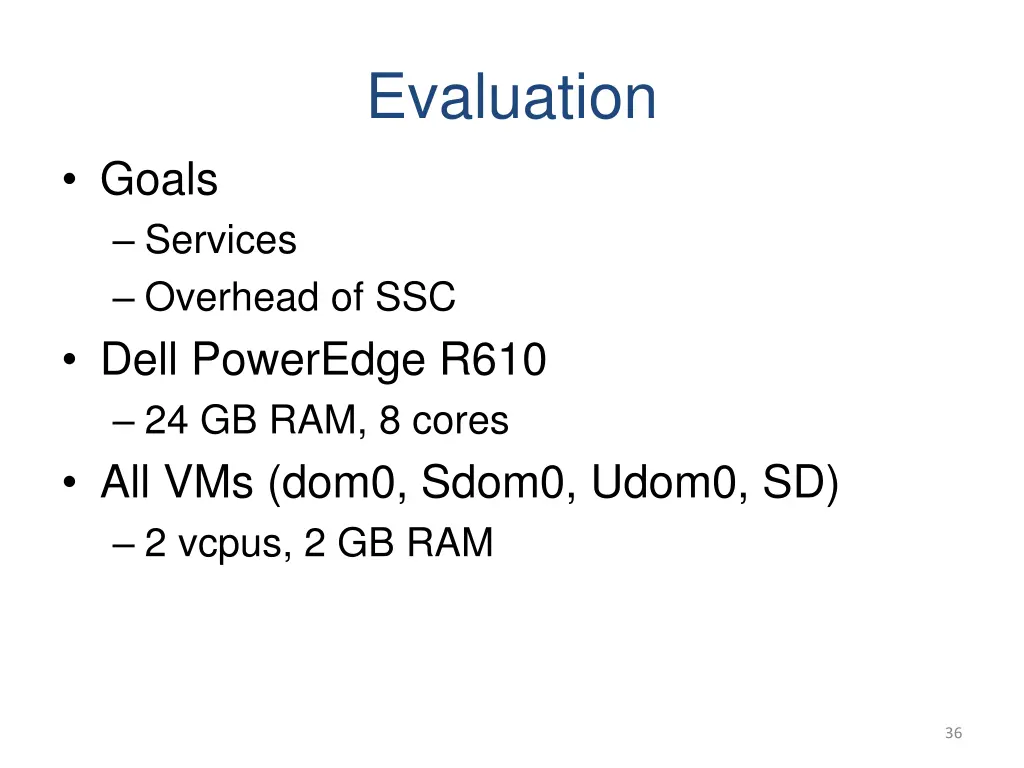 evaluation
