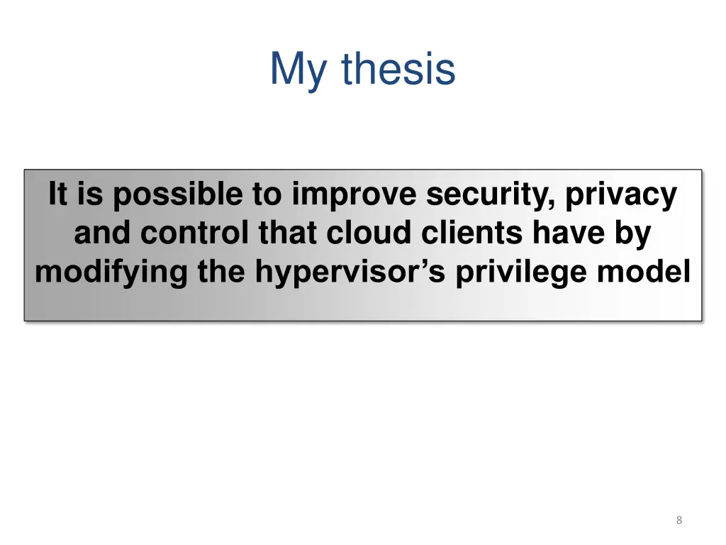 my thesis