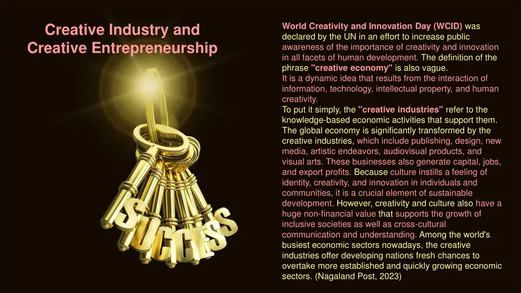 creative industry and creative entrepreneurship