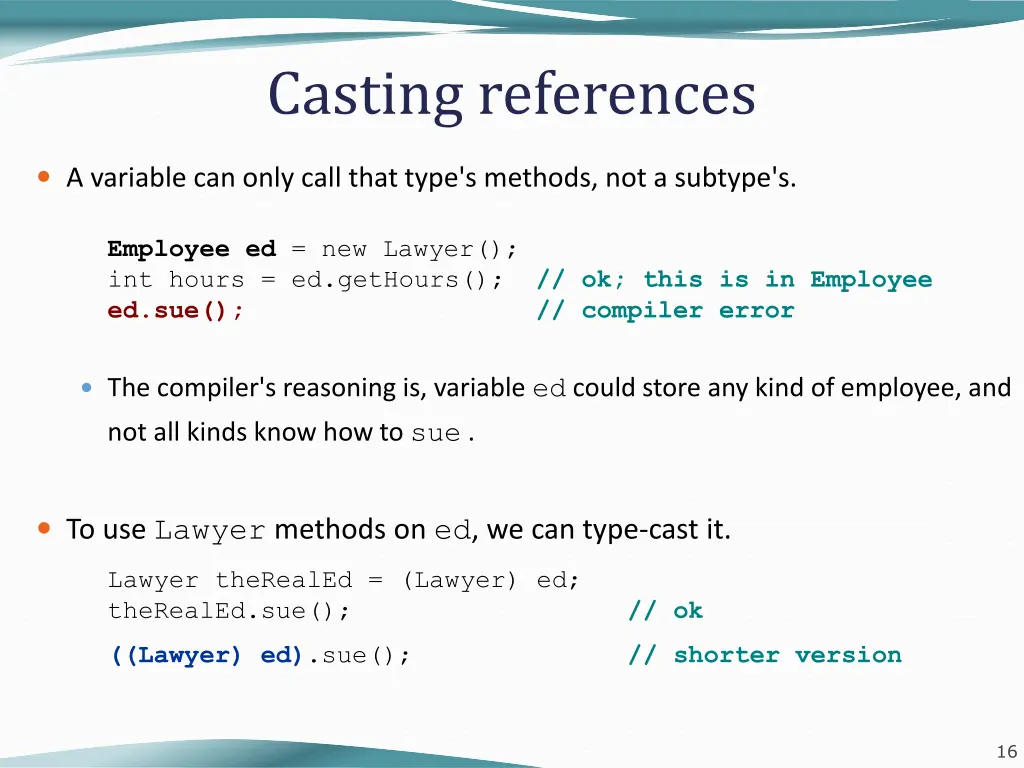 casting references