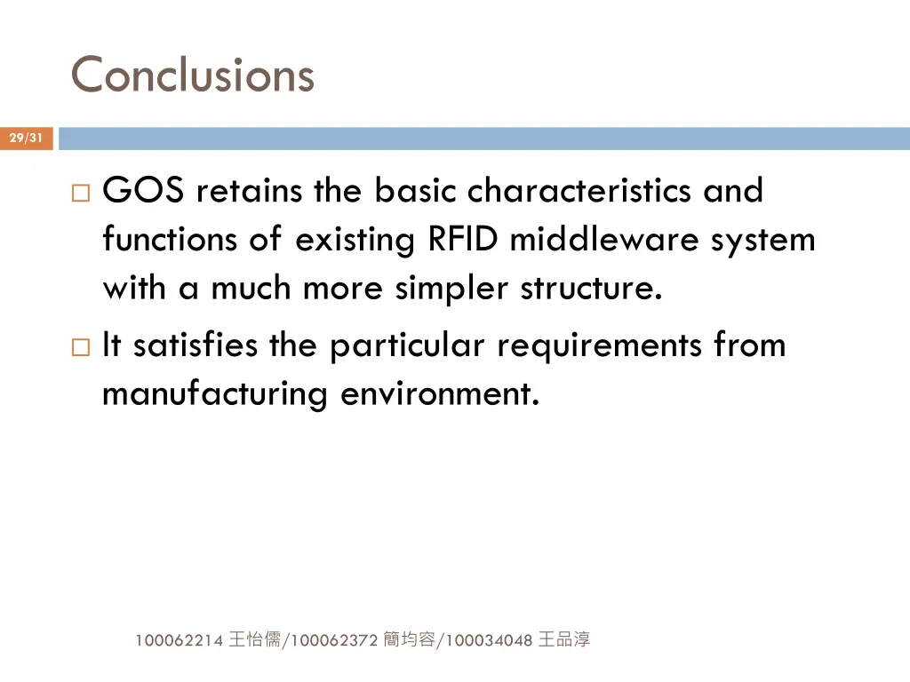 conclusions