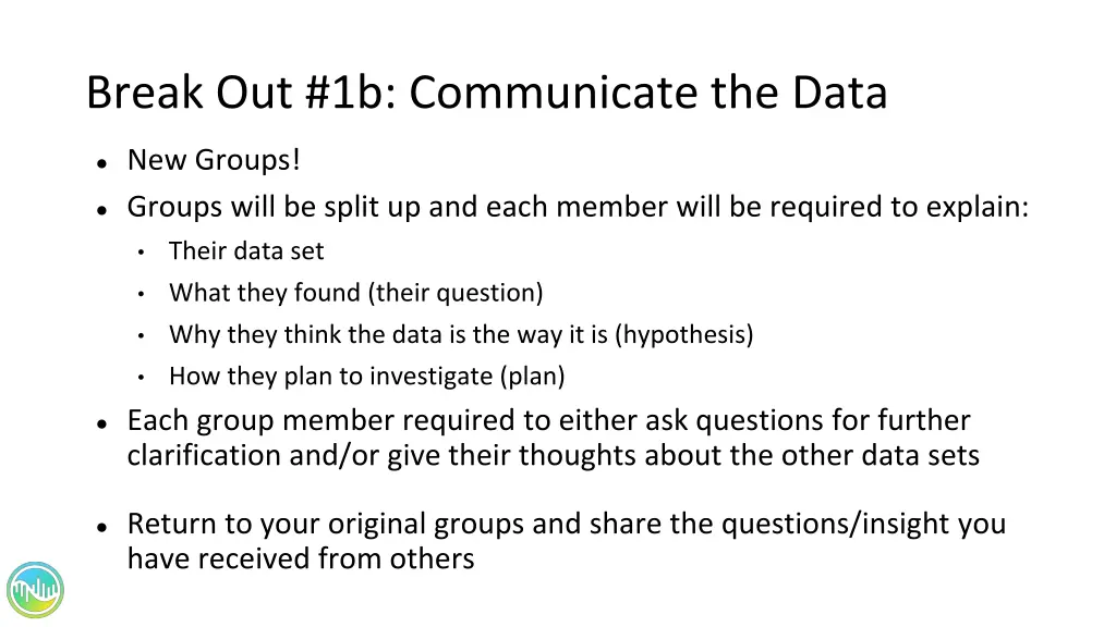 break out 1b communicate the data