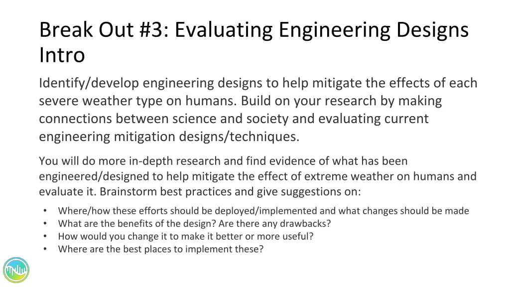 break out 3 evaluating engineering designs intro