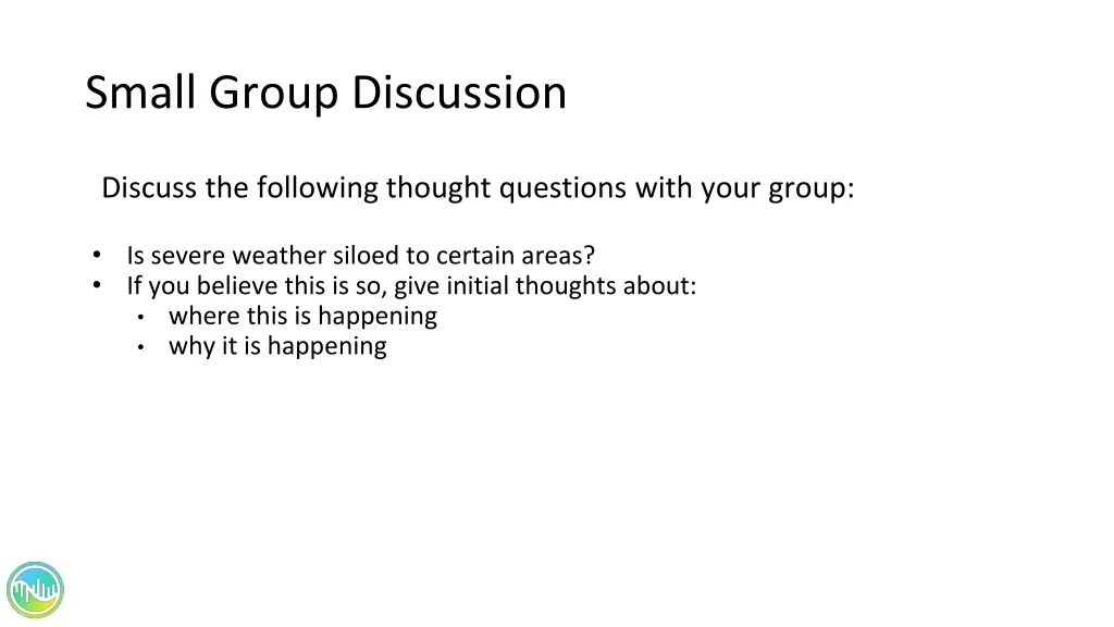 small group discussion