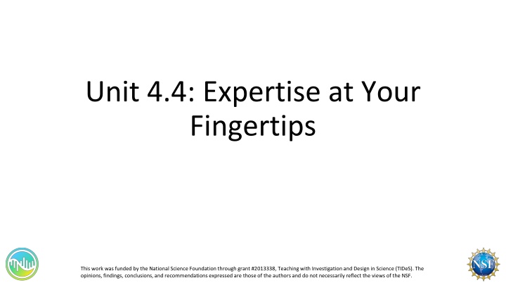 unit 4 4 expertise at your fingertips
